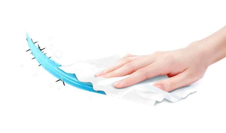 Cleaning hand with cloth