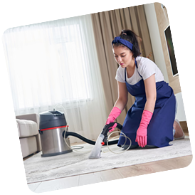 Cleaning Professional with Vacuum